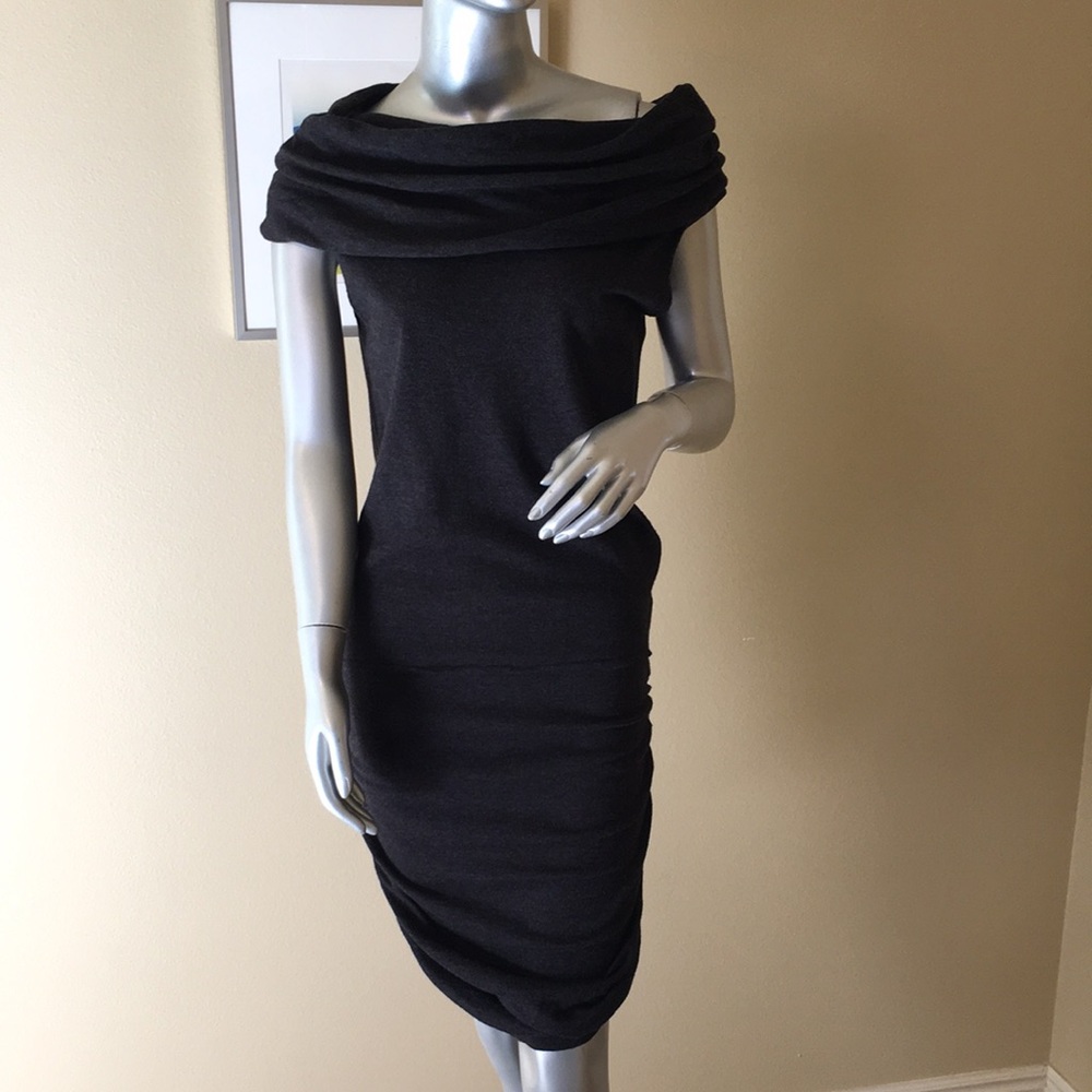 RACHEL Rachel Roy | Ruched Ruched Knit Off The Shoulder Dress